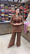 Brown Ethnic Printed Co - Ord Set - Chhorii Fashion