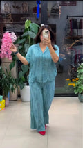 Designer Pure Linen Co - ord Set - Chhorii Fashion
