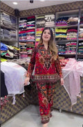 Printed Asymmetric Top With Palazzo Set - Chhorii Fashion